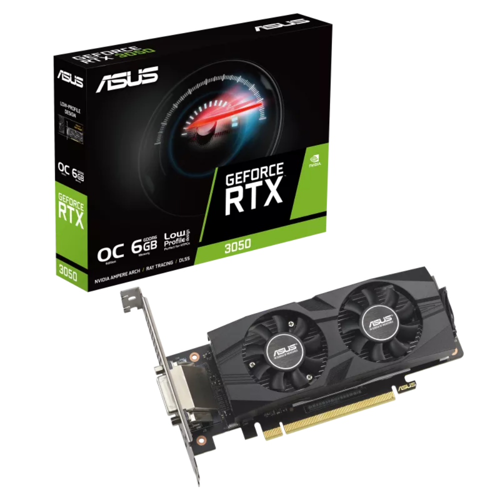 Відеокарта Asus NVIDIA RTX 3050 6 ГБ GDDR6/14000 МГц (RTX3050-O6G-LP-BRK) - фото 6