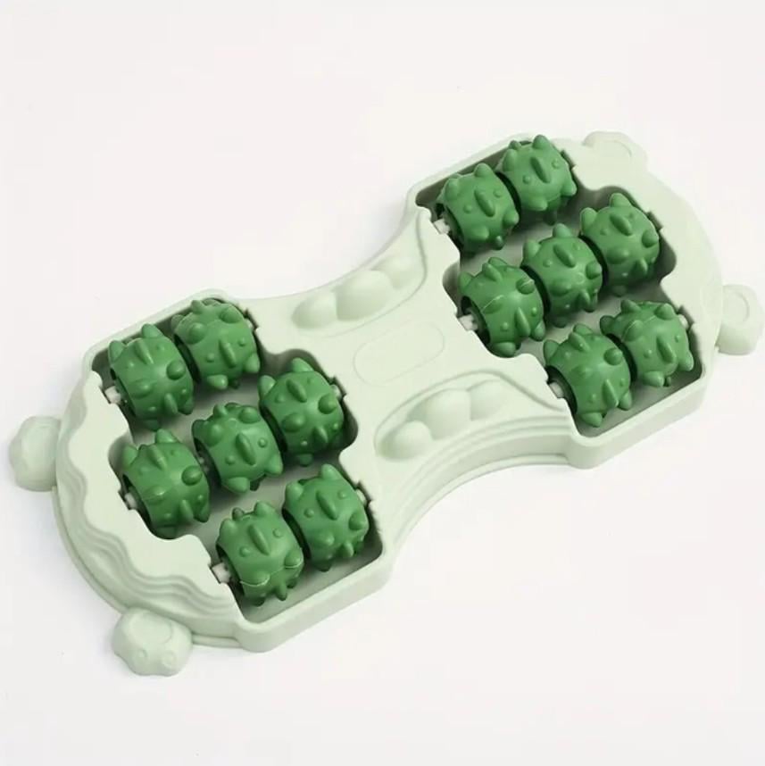 Массажер для ног и стоп Foot Massager с магнитными роликами Зеленый (29548432)