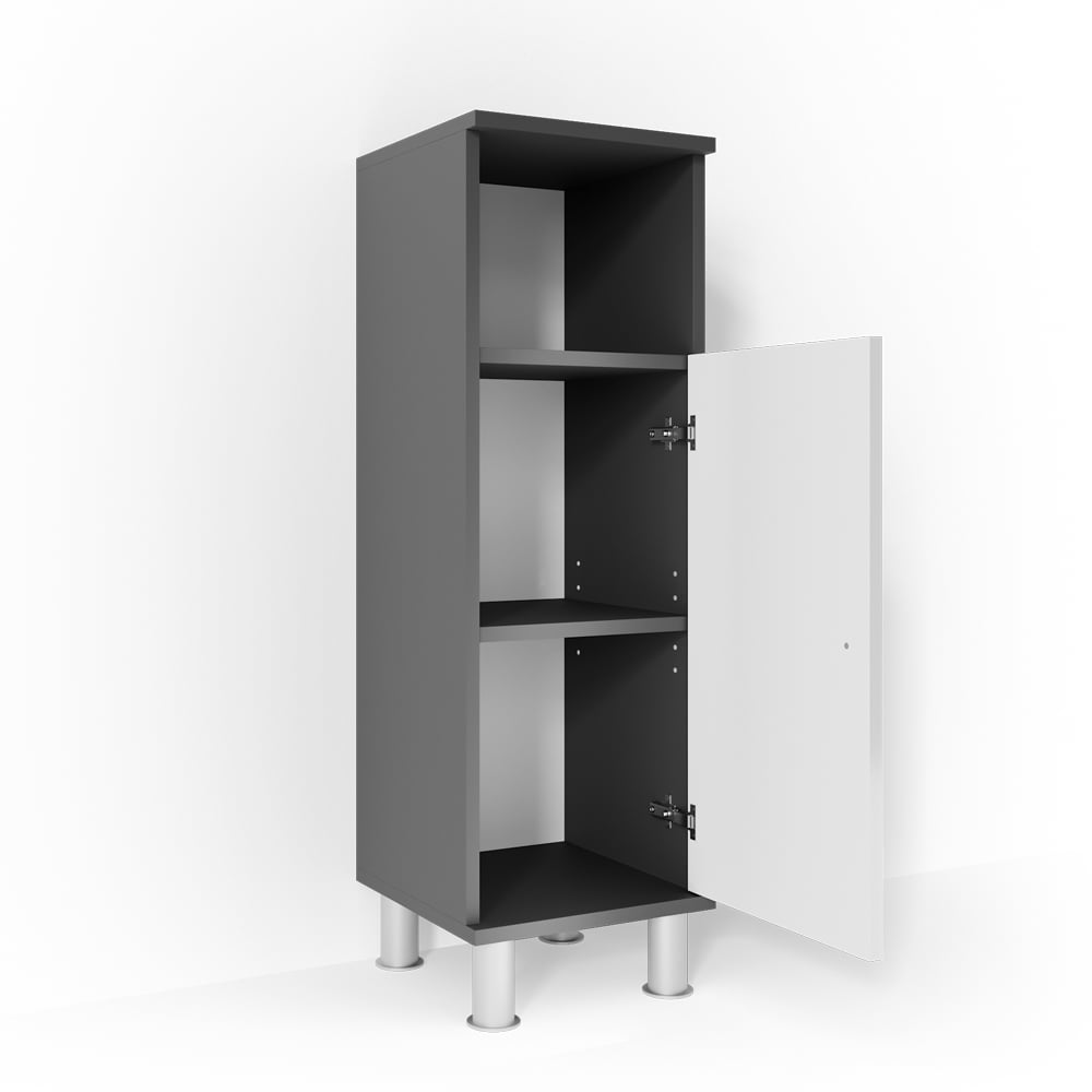 Пенал для ванной Vicco Fynn 30x95 Белый-антрацит