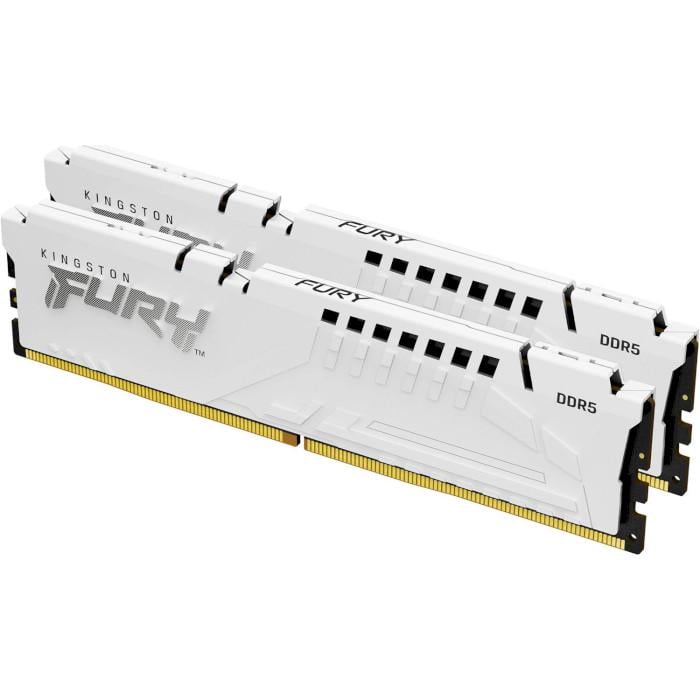 Оперативная память Kingston FURY Beast DIMM DDR5 EXPO 32 Гб Kit 6000 МГц White (KF560C36BWE2K2-32) Оперативная память Kingston FURY Beast DIMM DDR5 EXPO 32 Гб Kit 6000 МГц White (KF560C36BWE2K2-32)