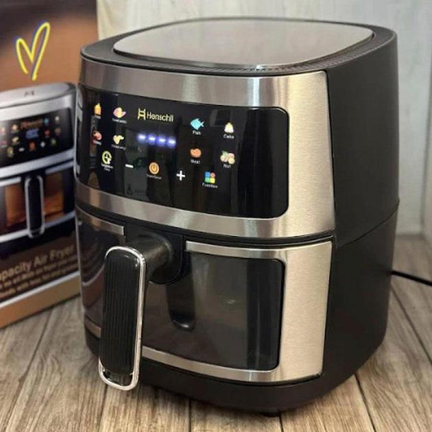 Аерогриль сенсорний Henschll без олії 8 л 3200 W - фото 2 Аерогриль сенсорний Henschll без олії 8 л 3200 W - фото 2