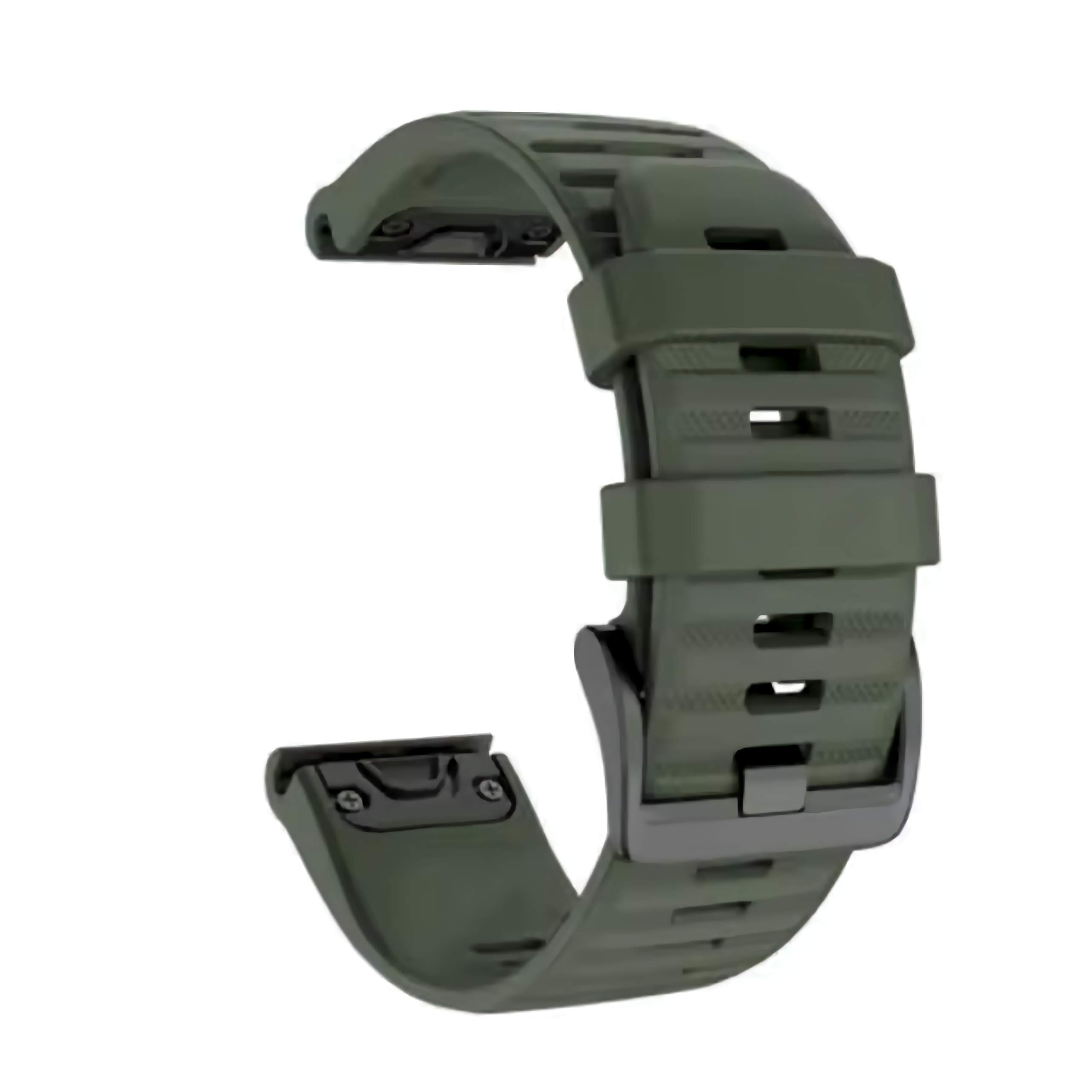 Ремешок силиконовый для часов Garmin Fenix/Enduro/Tactix QuickFit 26 мм Тип 2 ArmyGreen