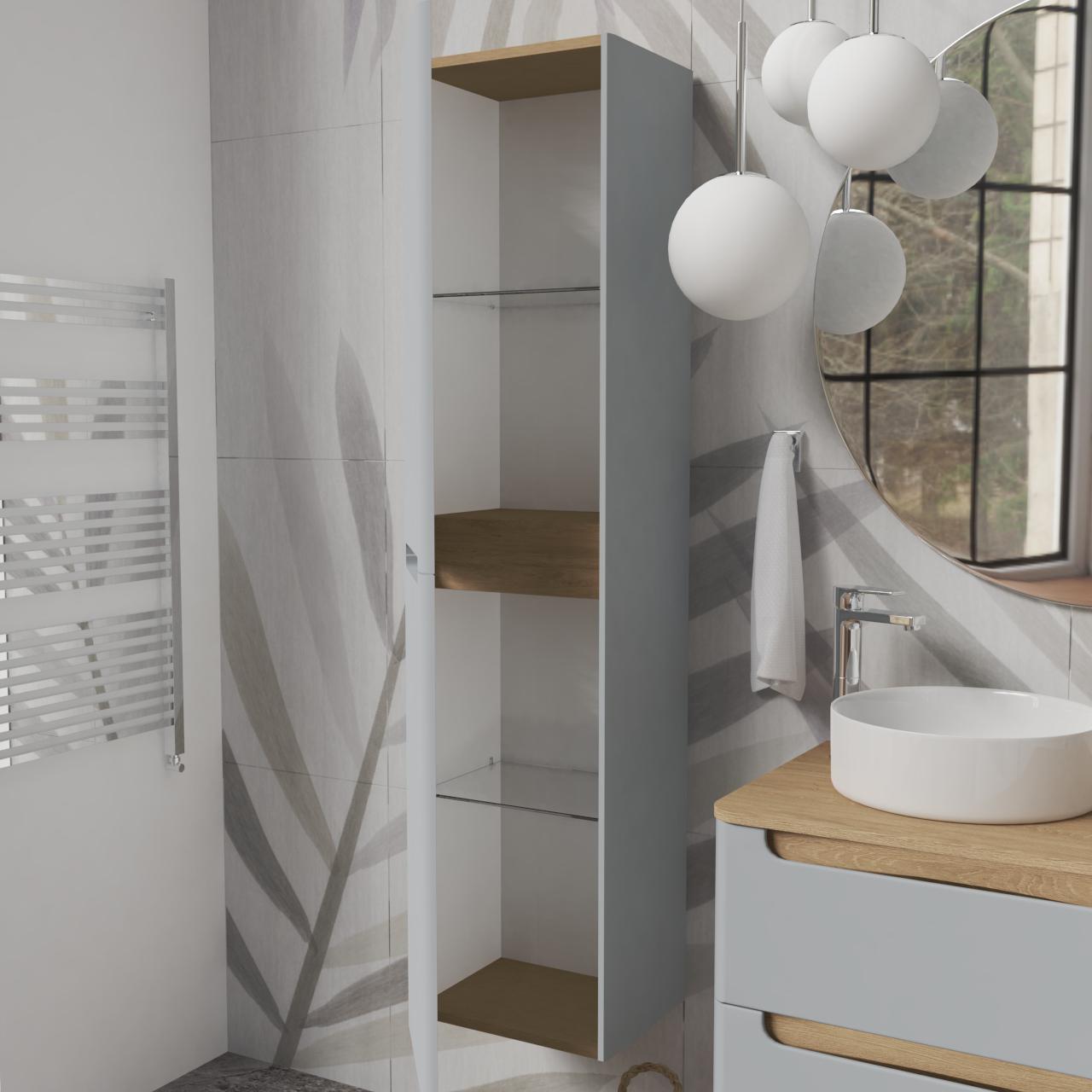 Пенал подвесной MVK Vostok Terra 40 B1 левый эмаль 400х300х1600 мм Серый матовый (tr140lgr) - фото 3 Пенал подвесной MVK Vostok Terra 40 B1 левый эмаль 400х300х1600 мм Серый матовый (tr140lgr) - фото 3