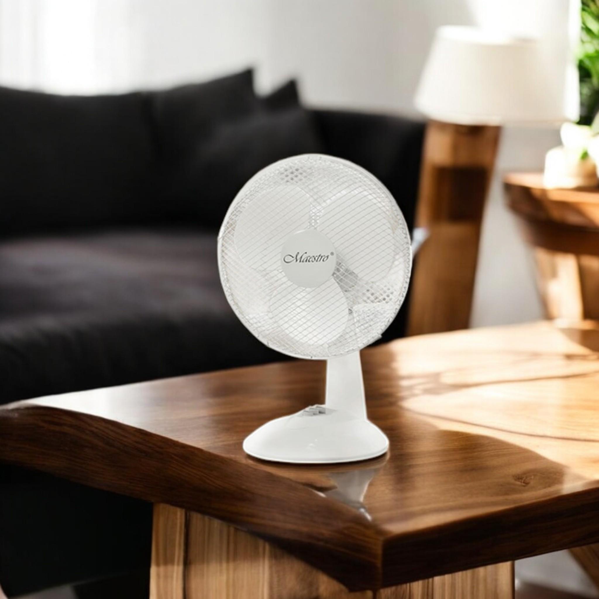 Вентилятор настільний Maestro MR-904 50 Вт 30 см White (V_MR904 White) - фото 7 Вентилятор настільний Maestro MR-904 50 Вт 30 см White (V_MR904 White) - фото 7