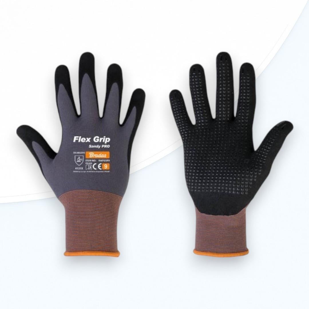 Перчатки защитные Bradas FLEX GRIP PRO нитрил р. 11 Sandy (2382835284)