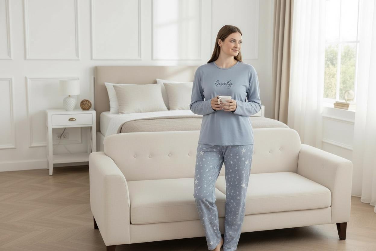 Пижама женская Boyraz 0360x45 Голубой (194883-5XL)