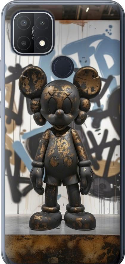 Чехол на Oppo A15s Bronze kaws v2 (6098u-2527-42517)