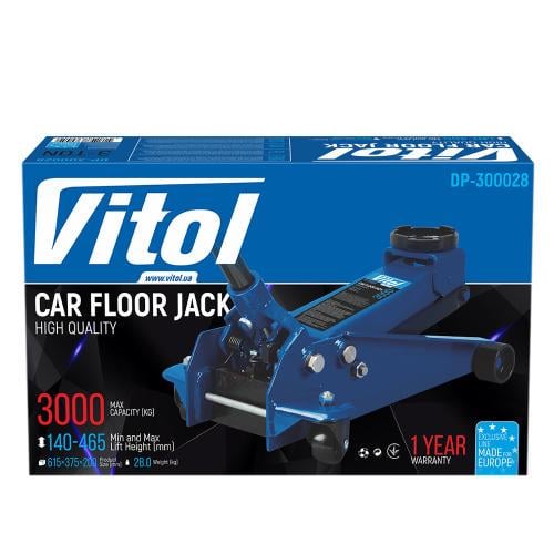 Домкрат гидравлический подкатный 3 т 465 мм 28 кг (DP-300028) - фото 4 Домкрат гидравлический подкатный 3 т 465 мм 28 кг (DP-300028) - фото 4