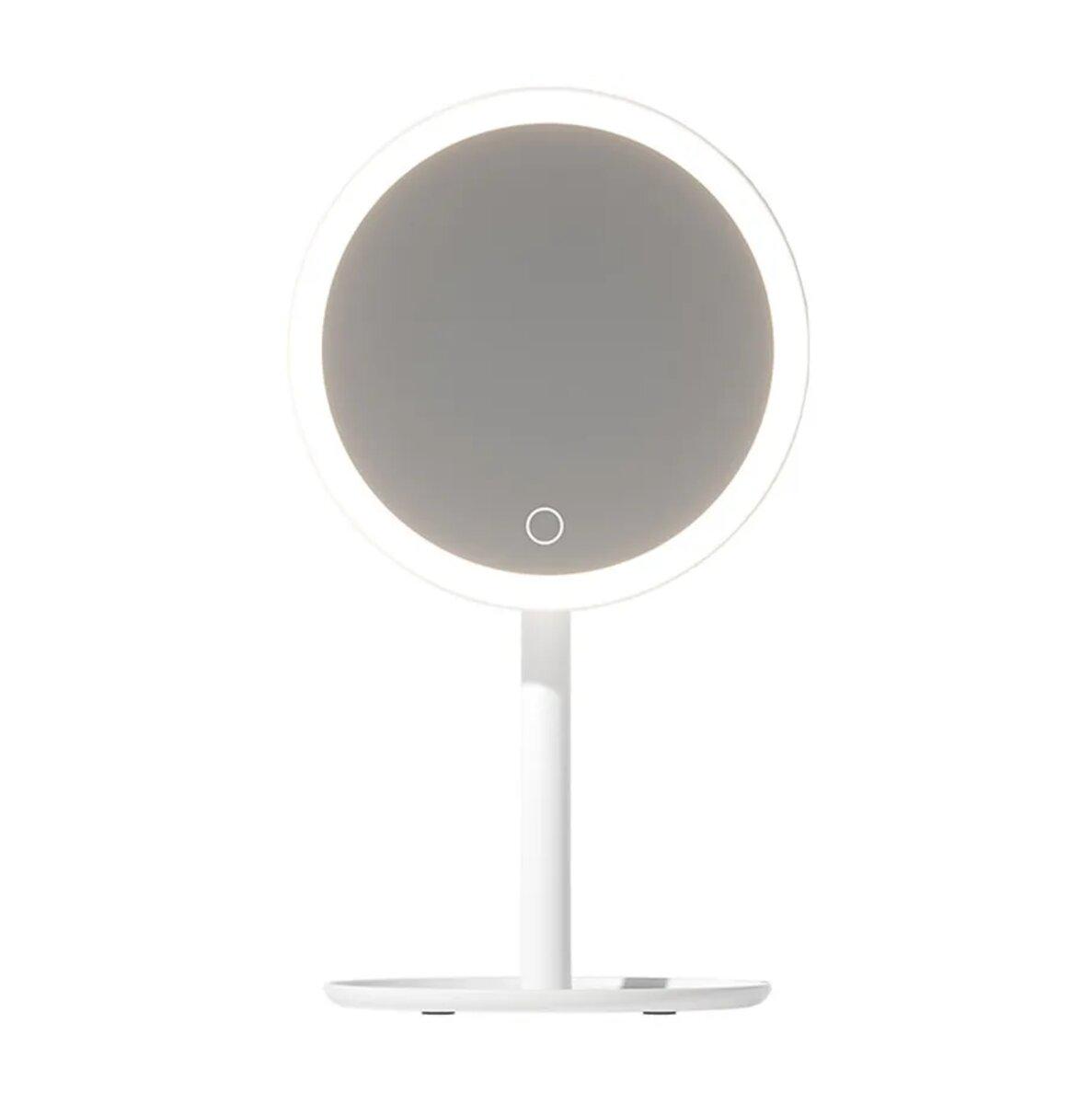 Зеркало для макияжа Настольное с подсветкой DOCO LED Beauty Sunlight Small Mirror Standard Edition Simple 1500 mAh White (XM001)