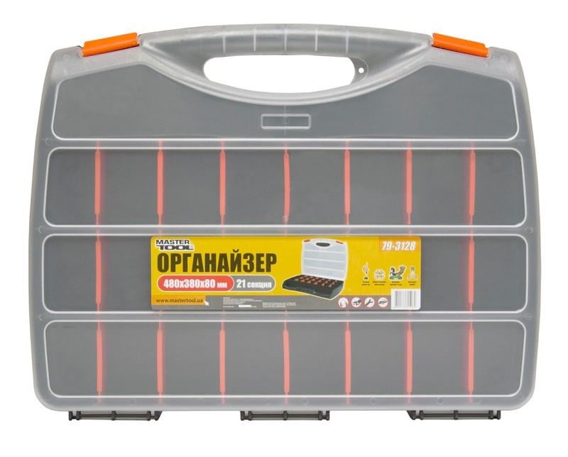 Органайзер з ручкою MasterTool на 24 секції 480х380х80 мм (79-3128)