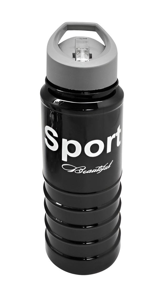 Пляшка-поїлка Sport 750 мл пластикова спортивна Black (30974)
