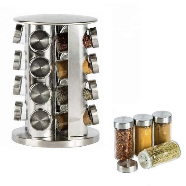 Набор для специй на подставке Edenberg EB-4024 16 емкостей из нержавеющей стали (2530557662) - фото 7