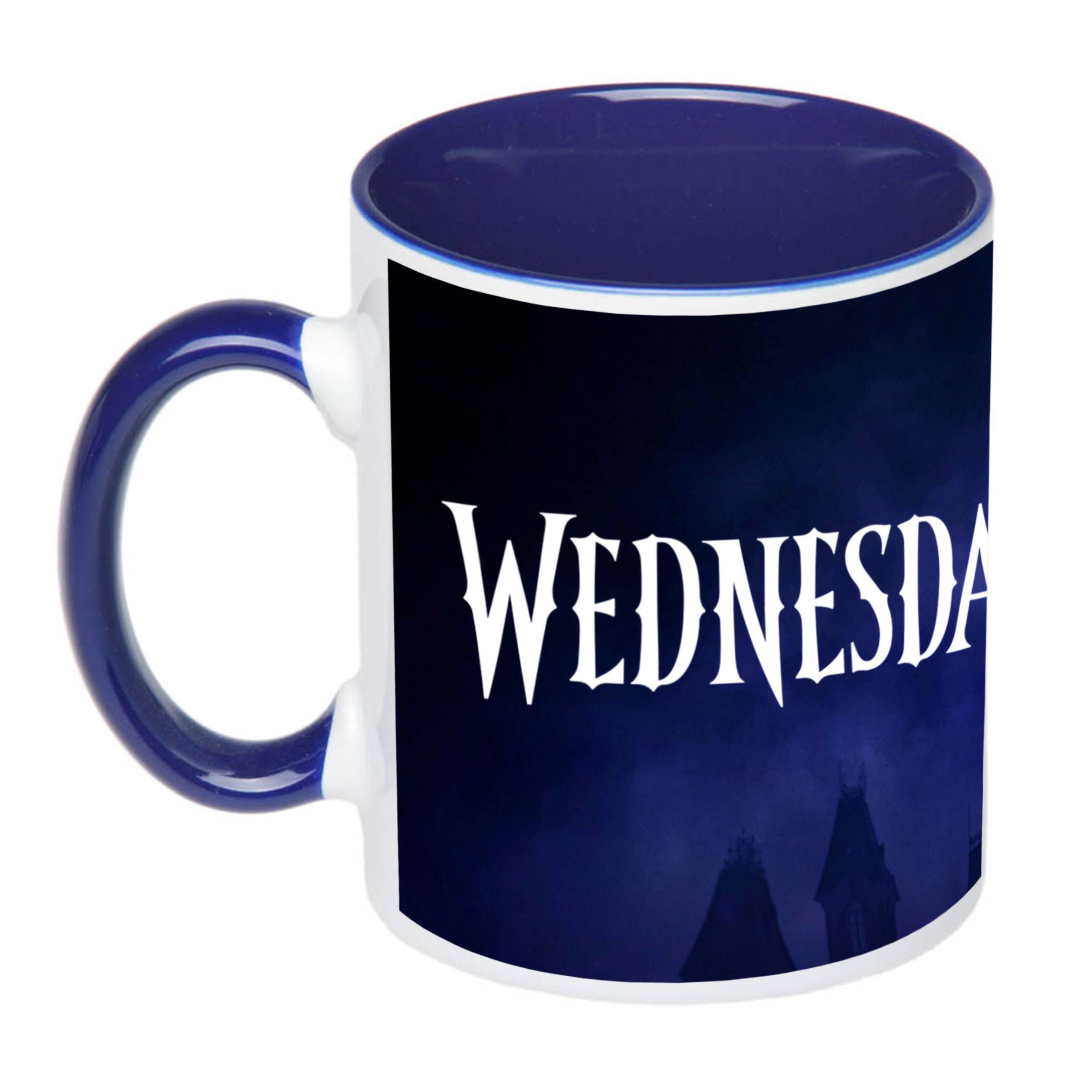 Чашка с принтом Wednesday 330 мл Синий (17837) - фото 1 Чашка с принтом Wednesday 330 мл Синий (17837) - фото 1