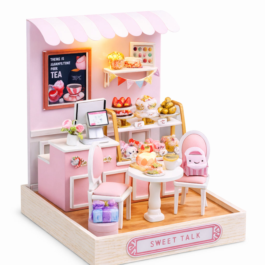 Конструктор 3D Румбокс Sweet Talk с LED-подсветкой и пылезащитным колпаком
