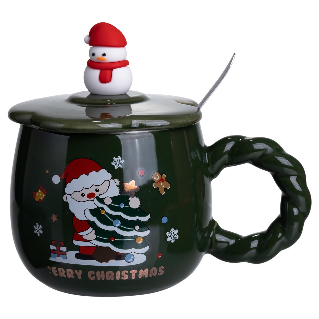 Чашка порцелянова Winter's Tale з кришкою 400 мл (FM-CS-20D) - фото 2 Чашка порцелянова Winter's Tale з кришкою 400 мл (FM-CS-20D) - фото 2