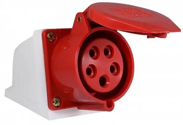 Электрическая розетка Loga 16А 3Р+N+PE IP44 стационарная