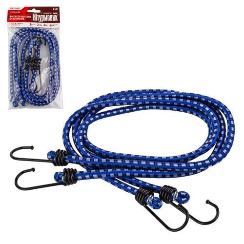 Фиксатор груза эластичный 2 шт. x 100 см 8 мм (VUC 10082) - фото 2 Фиксатор груза эластичный 2 шт. x 100 см 8 мм (VUC 10082) - фото 2