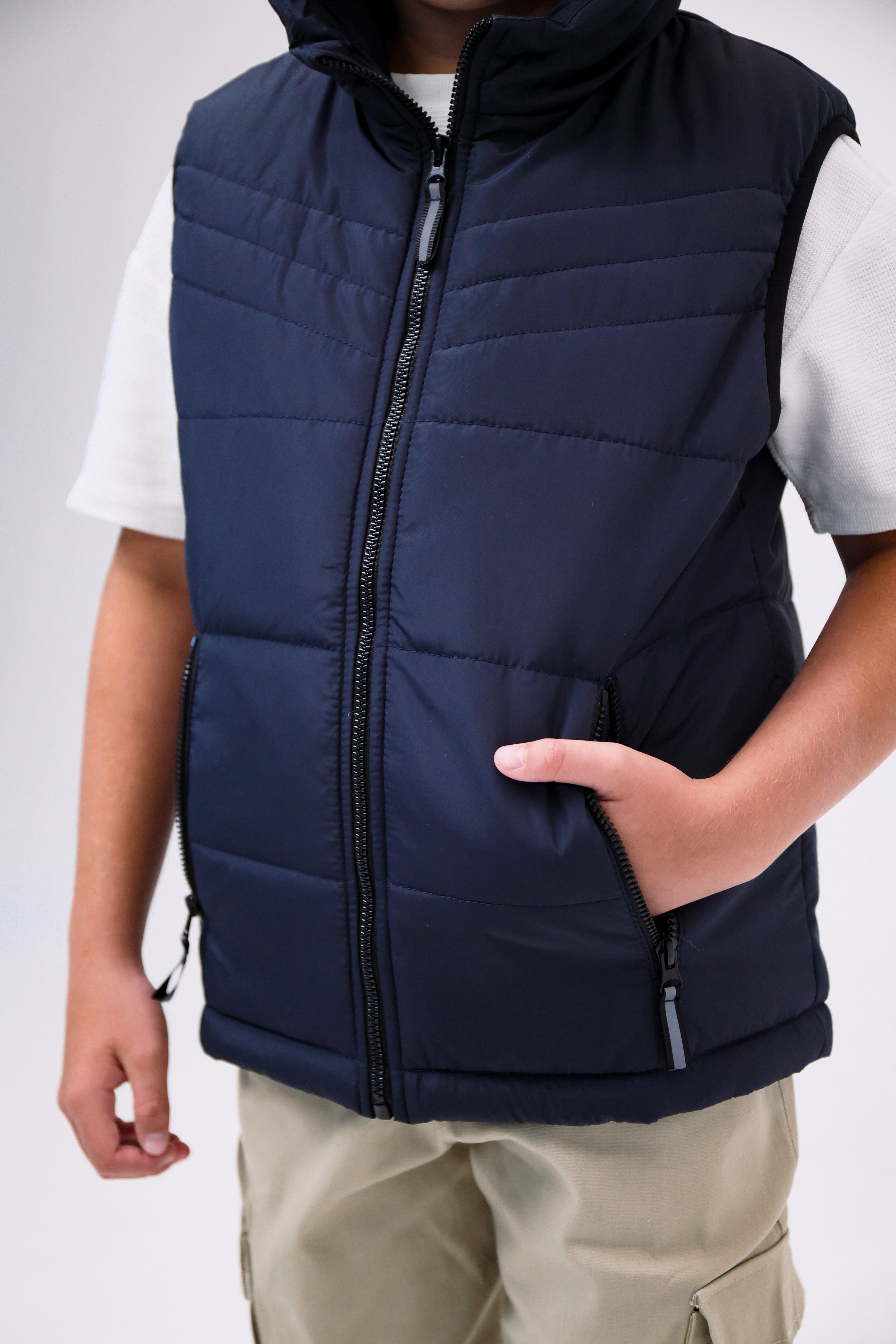 Жилетка детская подростковая на мальчика демисезонная Синий (грін-сн134) - фото 6 Жилетка детская подростковая на мальчика демисезонная Синий (грін-сн134) - фото 6