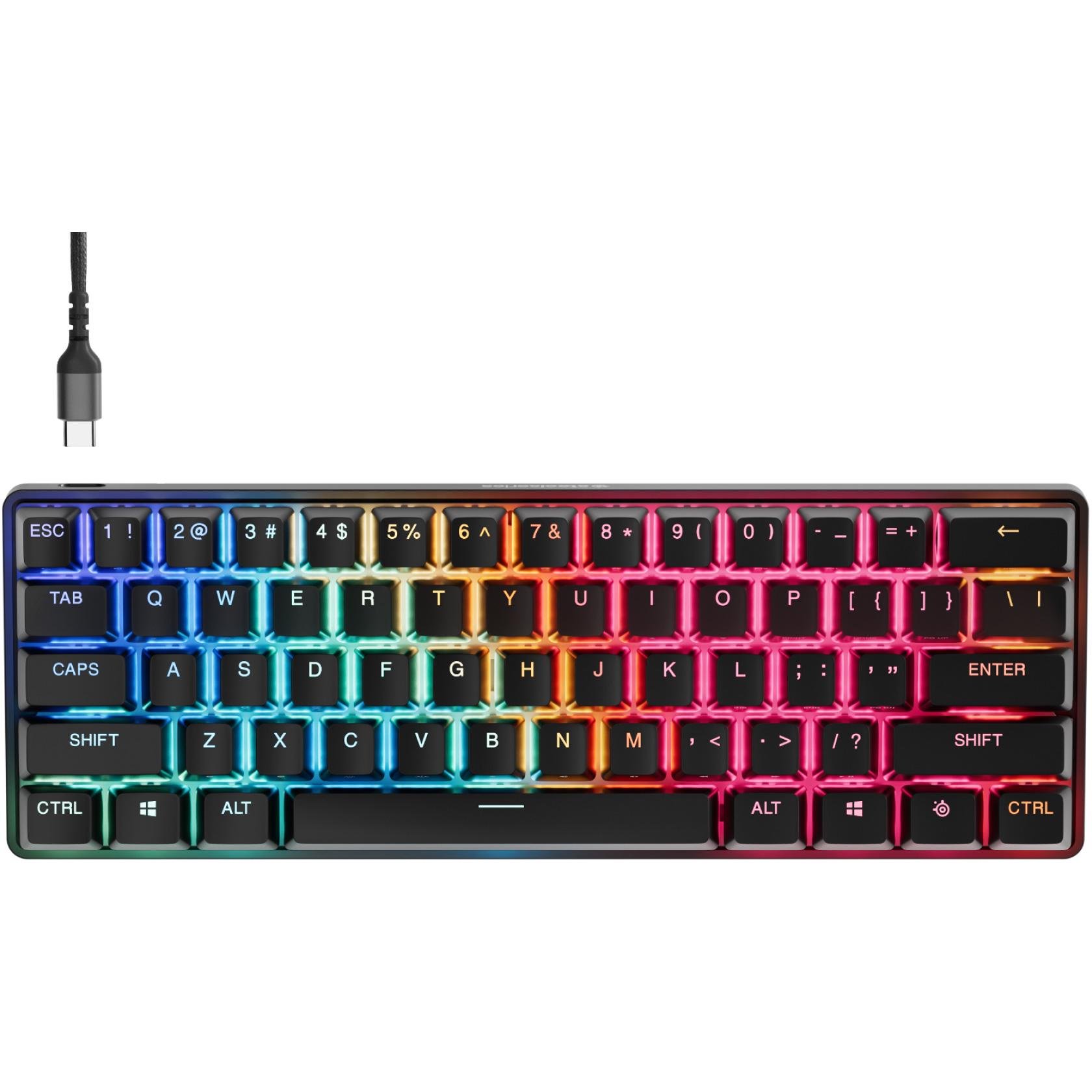 Клавіатура ігрова  SteelSeries Apex Pro Mini Gen 3 UA HyperMagnetic USB RGB Black (64913)