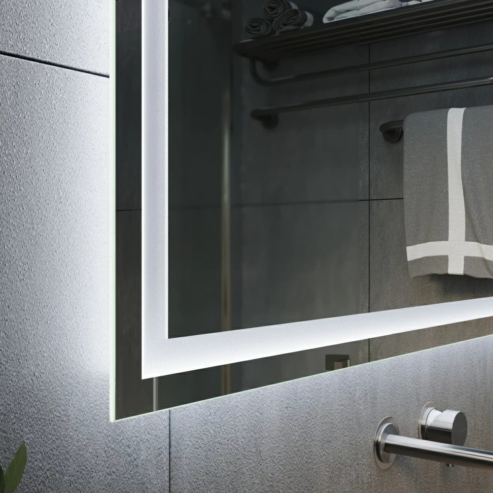 Зеркало EcoLine60 с комбинированной подсветкой каркас алюминий 600х800 мм (1120246080) - фото 3
