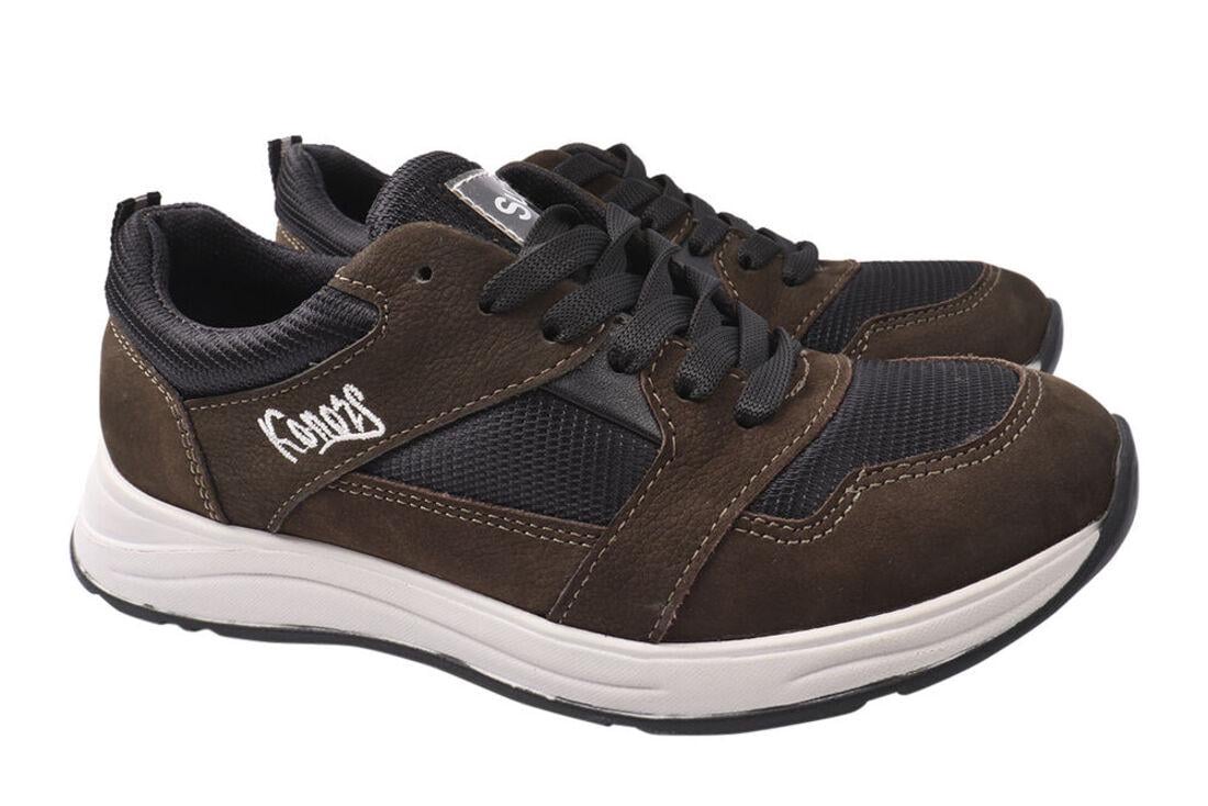 Кросівки чоловічі Konors зі шкіри-нубука на низькому ходу р. 38 Зелений (469-20DTS)