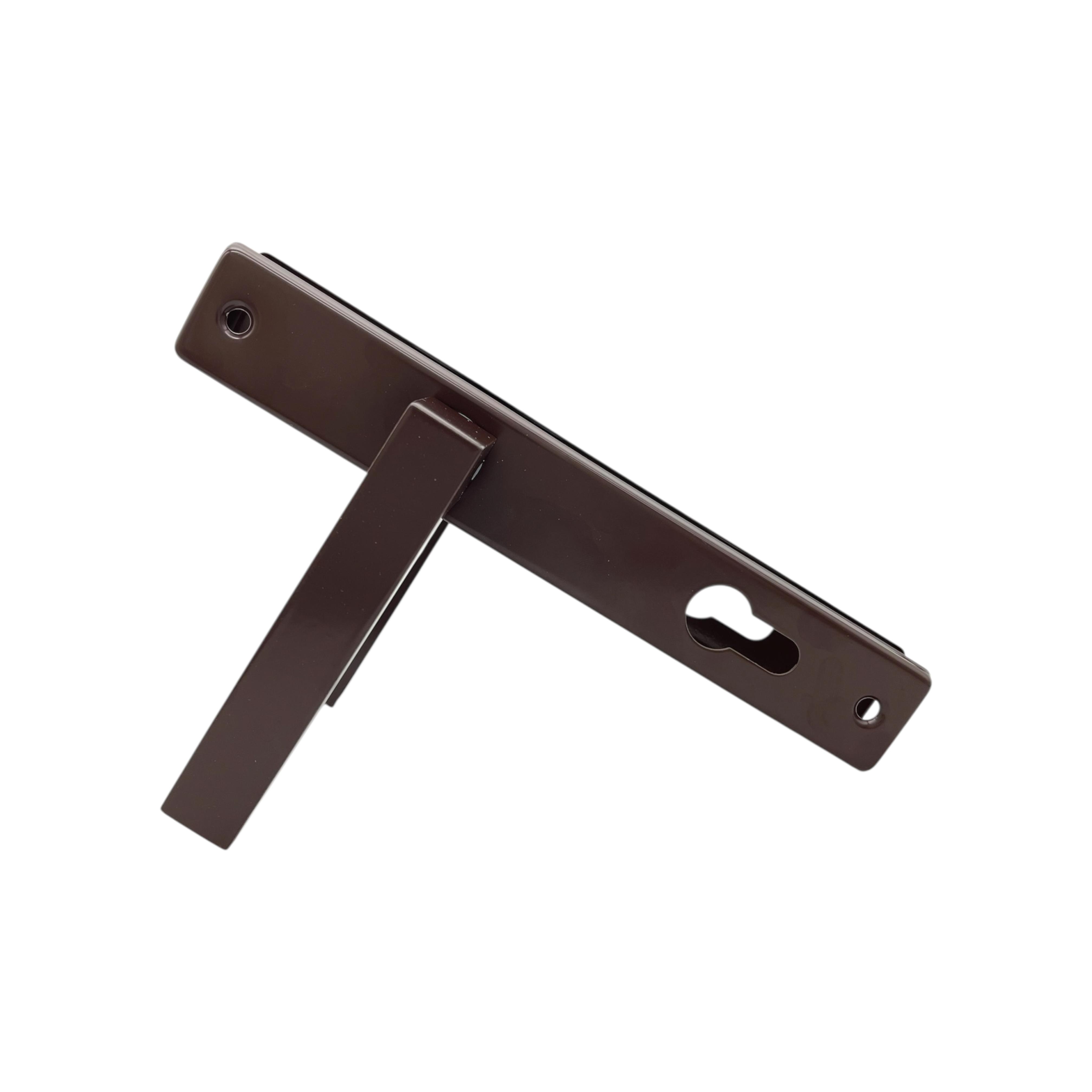 Ручки для дверей на планке для замка 85 мм Коричневый