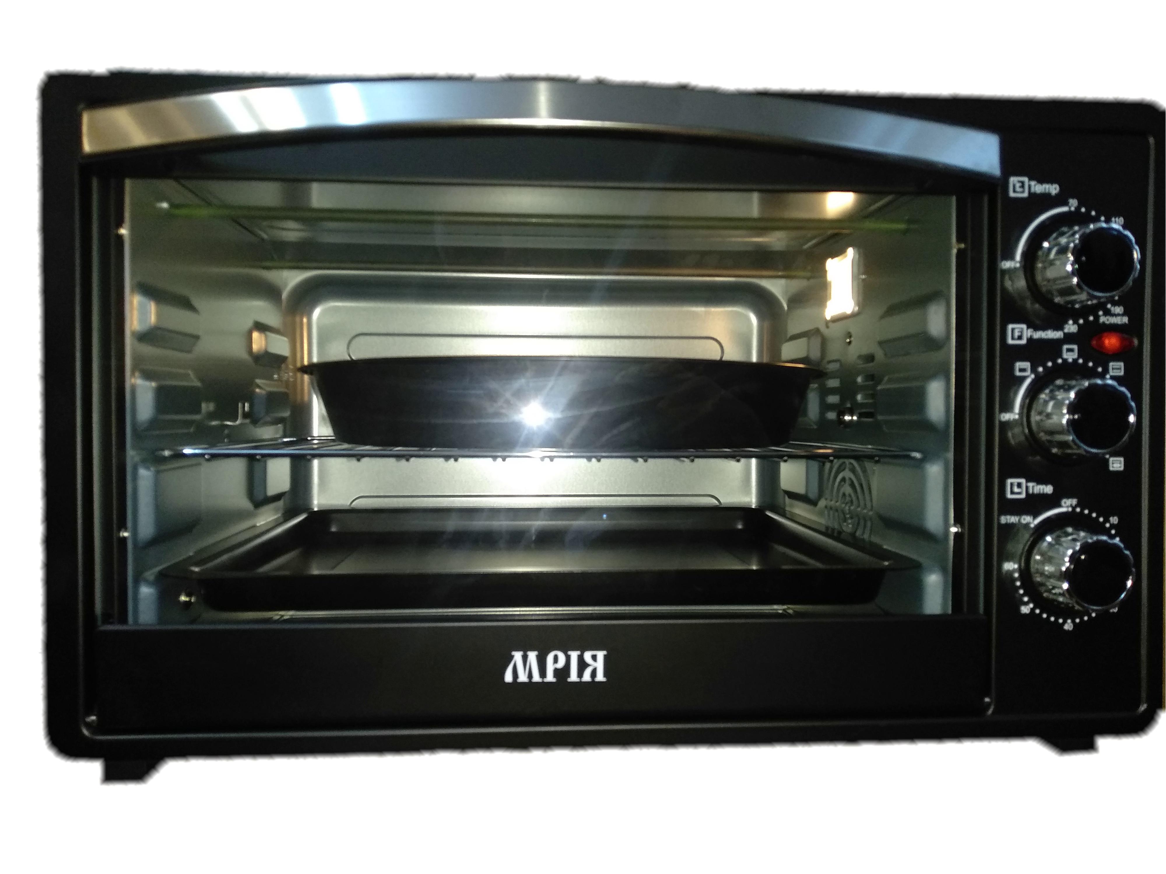 Духовка электрическая Мрія MF-49 с конвекцией/подсветкой/вертелом для гриля Черный - фото 4 Духовка электрическая Мрія MF-49 с конвекцией/подсветкой/вертелом для гриля Черный - фото 4