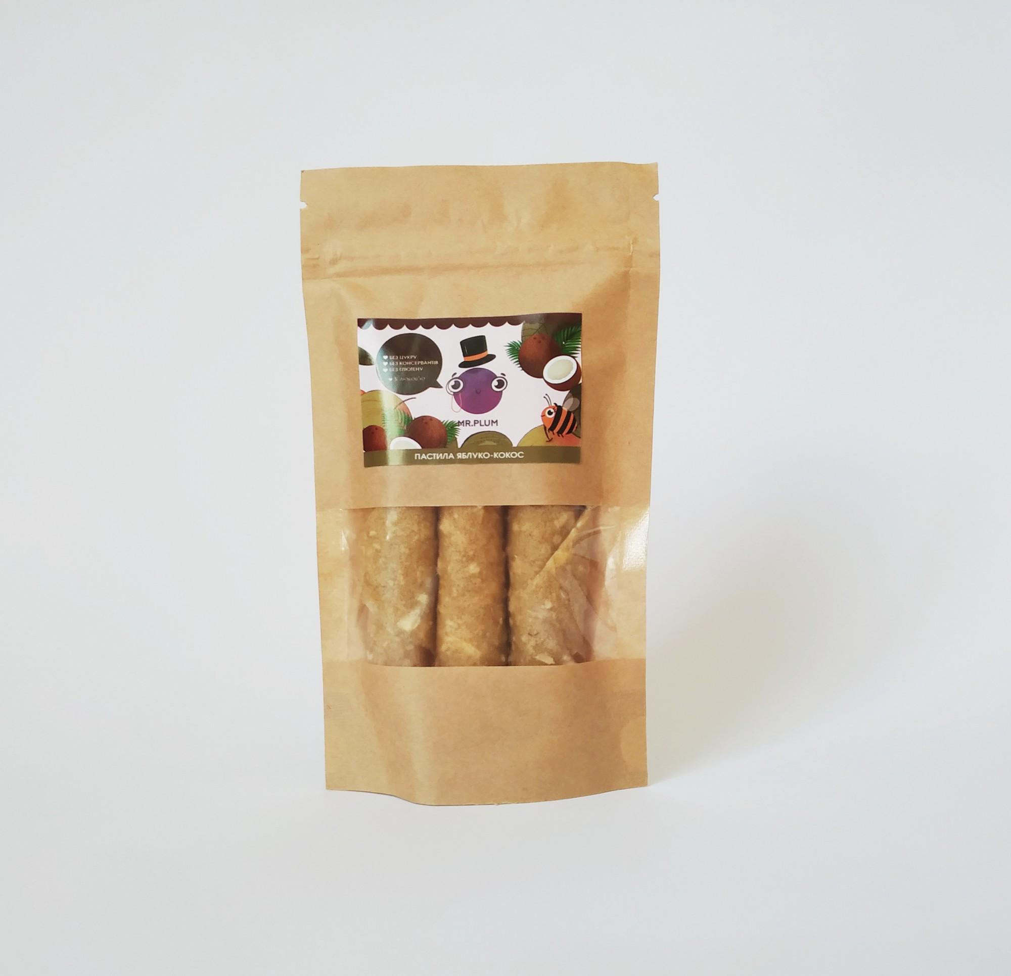 Пастила натуральная Mr.Plum Яблоко-Кокос 50 г - фото 2 Пастила натуральная Mr.Plum Яблоко-Кокос 50 г - фото 2