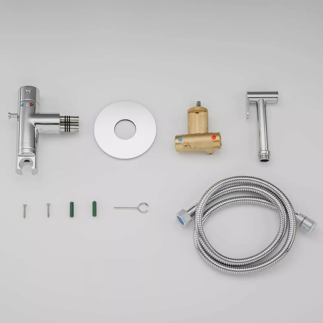 Гігієнічний душ з термостатом Gappo G7290 Хром (G7290) - фото 7 Гігієнічний душ з термостатом Gappo G7290 Хром (G7290) - фото 7