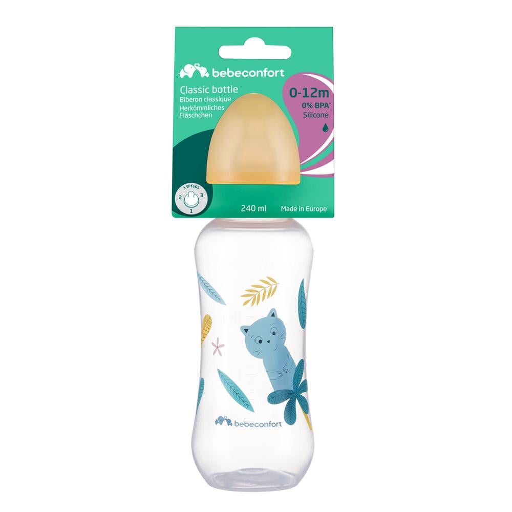 Бутылочка для кормления Bebe Confort 3102202080 PP S.1 Little Buddies с силиконовой пустышкой 240 мл (3220660335893) - фото 3