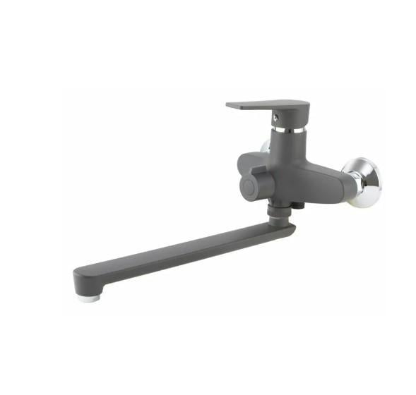 Смеситель для ванны PLAMIX Oscar-006 Euro SET со шлангом/лейкой и кронштейном Graphite (PM6098) Смеситель для ванны PLAMIX Oscar-006 Euro SET со шлангом/лейкой и кронштейном Graphite (PM6098)
