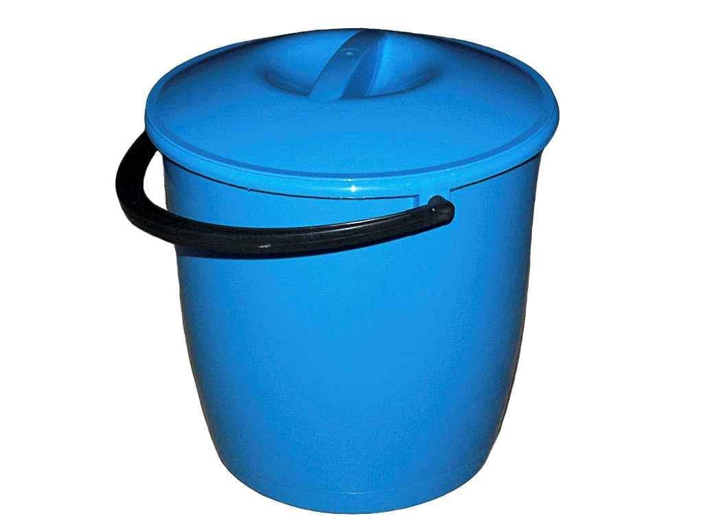Відро Мед харчове з кришкою 12 л Блакитний (102578)