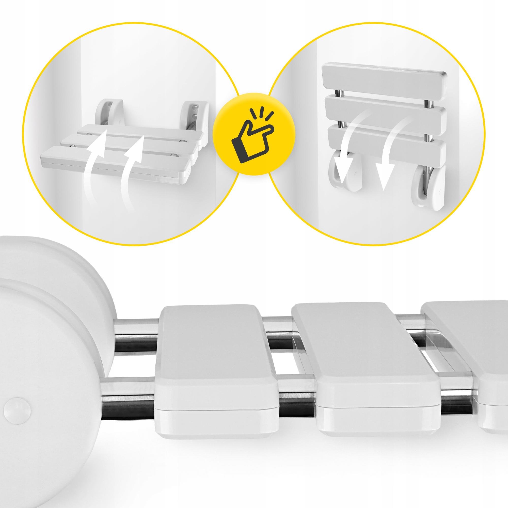 Сидение для ванны и душа 4fizjo откидное до 100 кг White (P-5905973406529) - фото 6