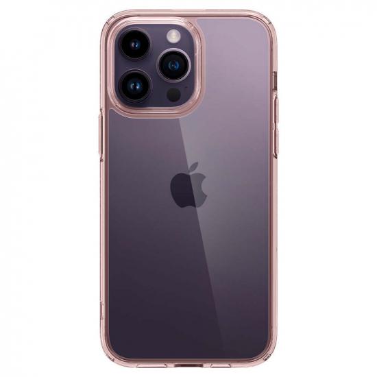 Чехол для телефона Spigen Ultra Hybrid Apple iPhone 14 Pro Max Прозрачный с розовым (ACS04818)