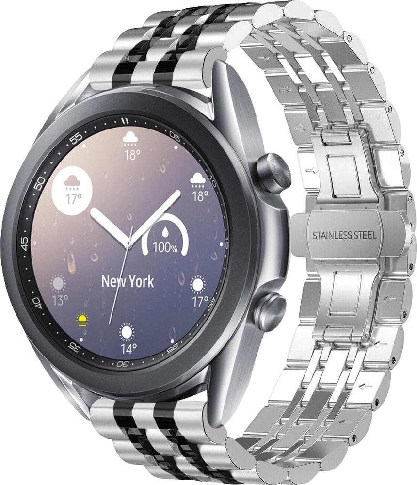 Браслет металлический Spinye Line для Galaxy Watch 3 41 мм Silver Black (29021-69)