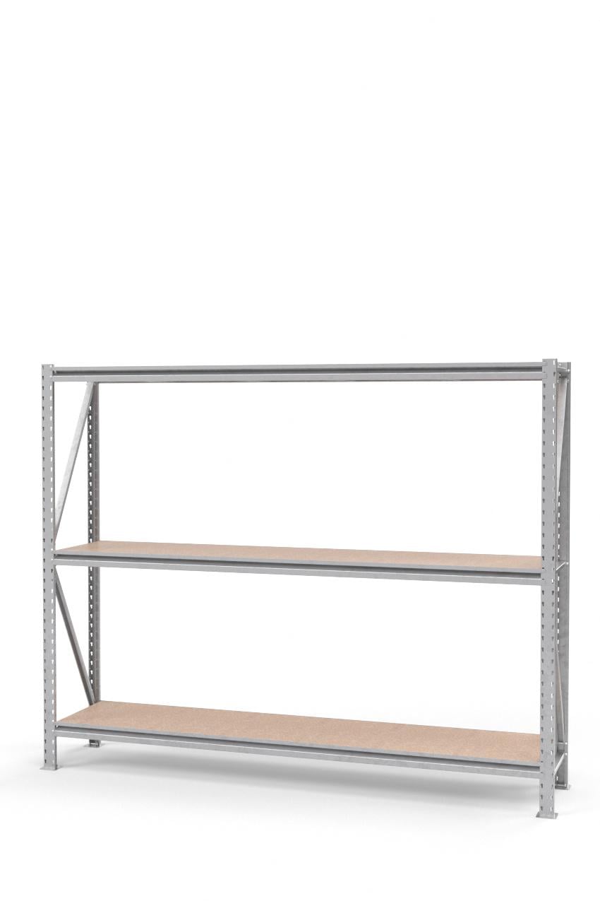 Стеллаж металлический оцинкованный SN 3 полки 2000х2480х900 мм