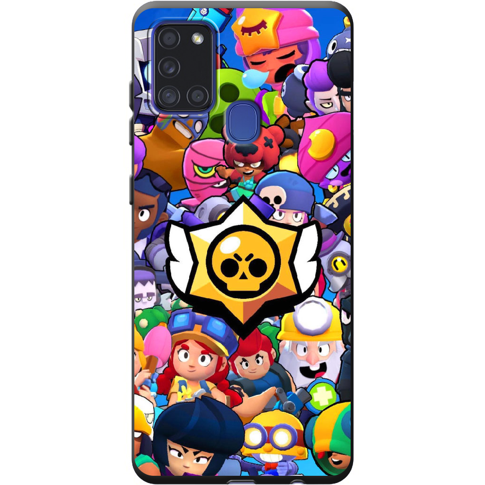 Чехол Boxface Samsung A217 Galaxy A21s Brawl Stars Черный силикон (40006-up2389-40315)