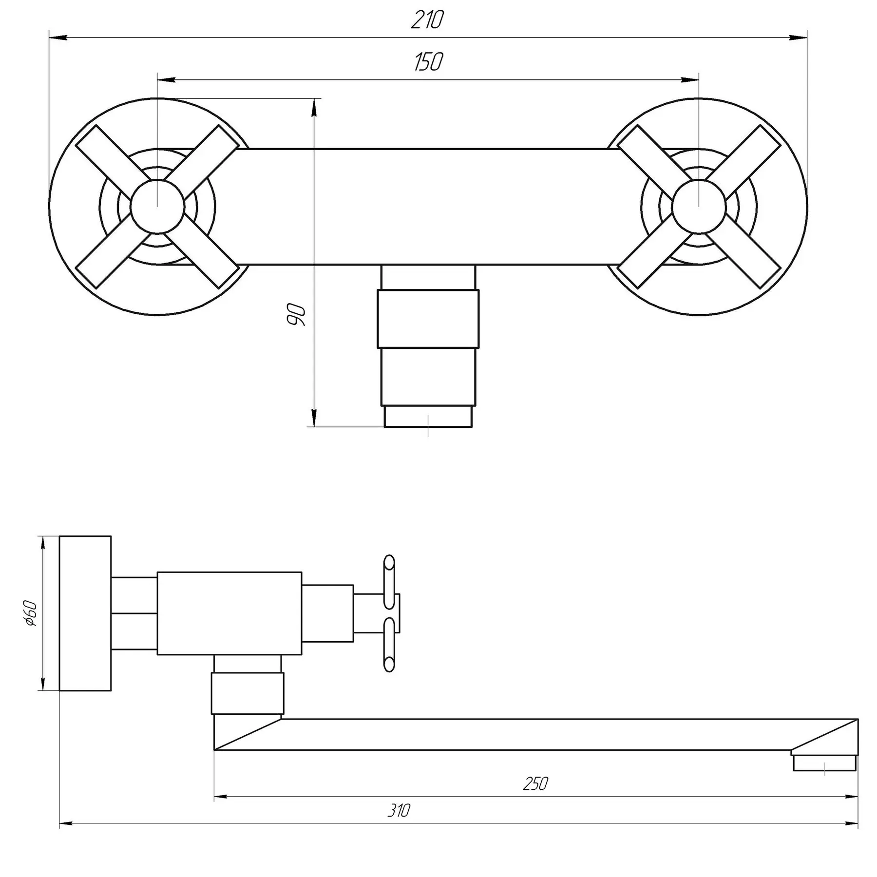 Смеситель для кухни Globus Lux DUKAT SD4-104 (GSR-000022969) - фото 6