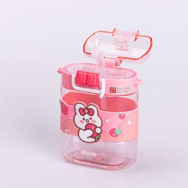 Пляшка для води дитяча Sweet з ремінцем 560 мл Рожевий (HP-14-36P) - фото 4 Пляшка для води дитяча Sweet з ремінцем 560 мл Рожевий (HP-14-36P) - фото 4