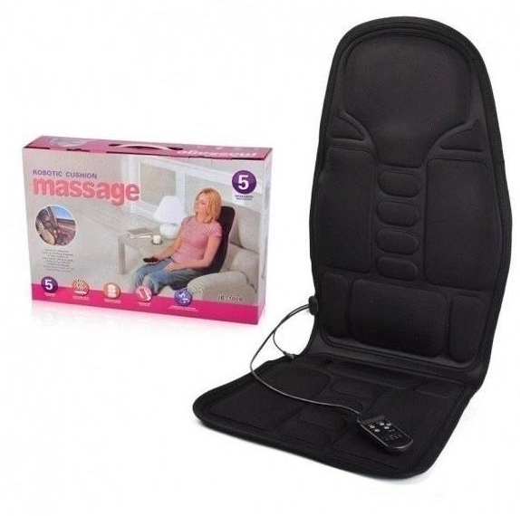 Накидка массажная вибрационная Massage Robotic Cushion с функцией подогрева на сиденье (MAS-99) - фото 7 Накидка массажная вибрационная Massage Robotic Cushion с функцией подогрева на сиденье (MAS-99) - фото 7