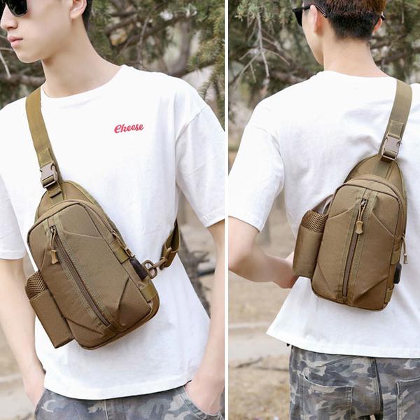 Сумка через плечо водонепроницаемая на 4 кармана Койот (457544) - фото 9 Сумка через плечо водонепроницаемая на 4 кармана Койот (457544) - фото 9