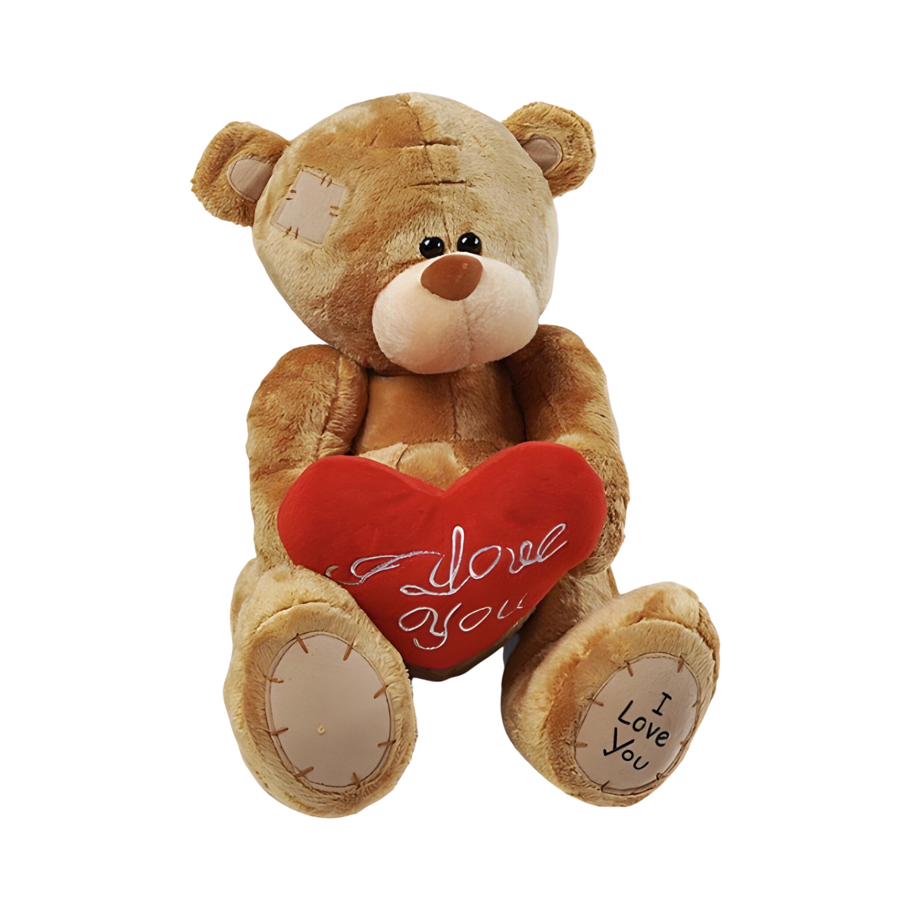 Мягкая игрушка Мишка с сердцем синтепон 28 см (M 17963-1)