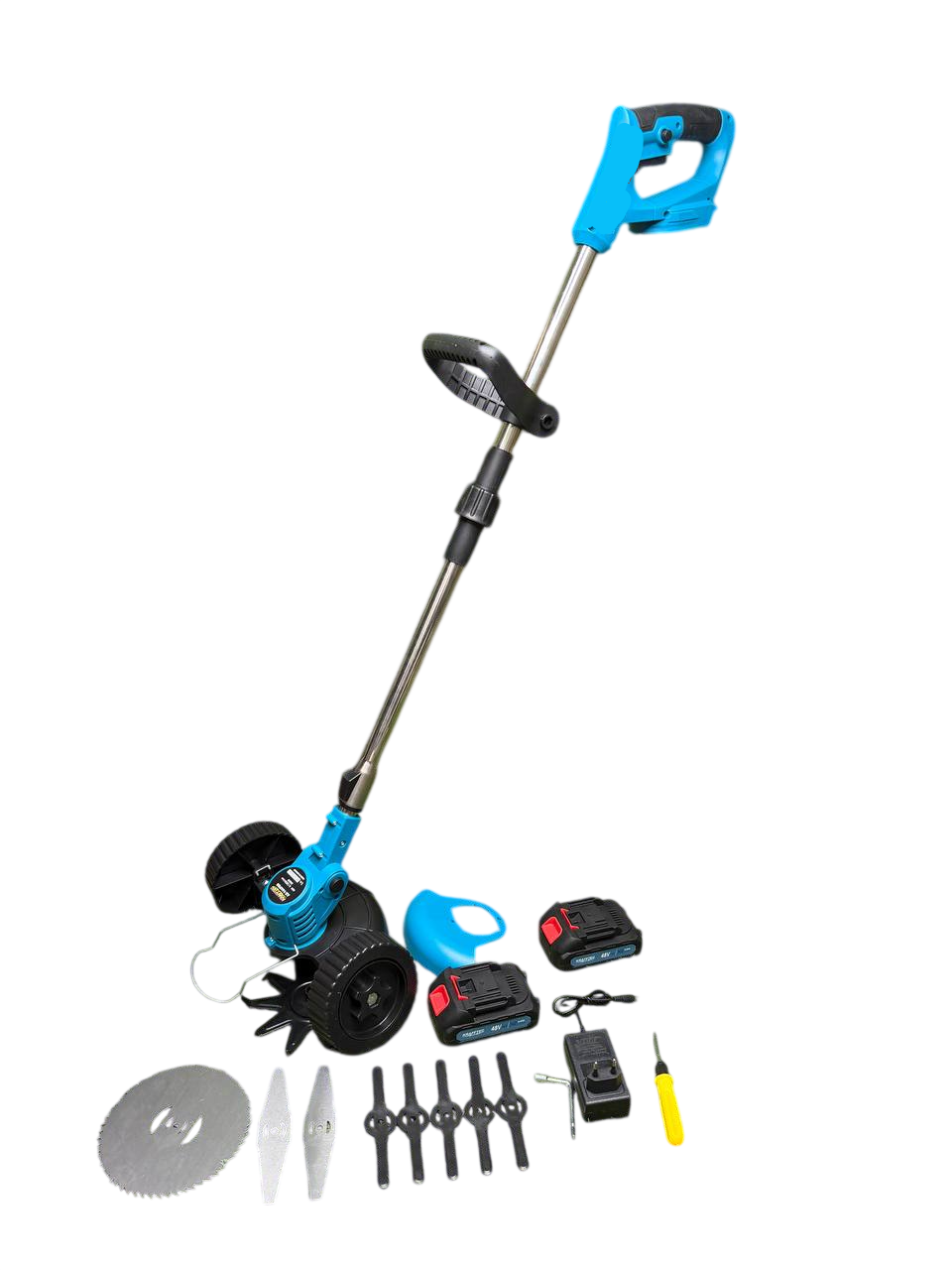 Тример садовий акумуляторний KRAFFTEC AZ-144 48V 6AP/PRO синий (56568) Тример садовий акумуляторний KRAFFTEC AZ-144 48V 6AP/PRO синий (56568)
