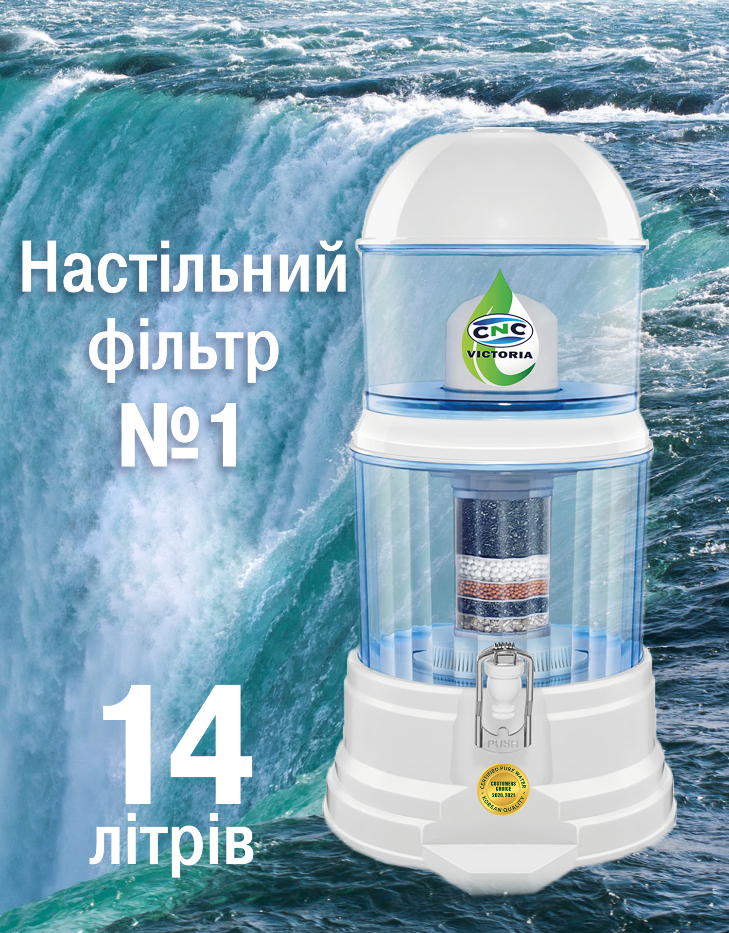 Картриджи к фильтру CNC Victoria и аналогичным настольным фильтрам для воды - фото 3 Картриджи к фильтру CNC Victoria и аналогичным настольным фильтрам для воды - фото 3