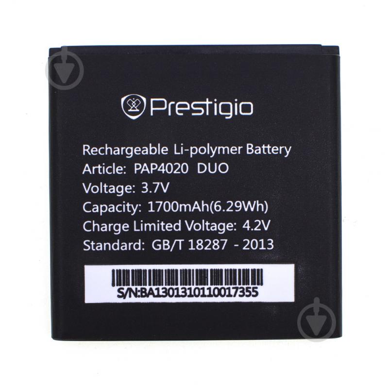 Акумулятор PAP4020 для Prestigio 3050 MultiPhone PAP Duo 1700 mAh (01877-2) Акумулятор PAP4020 для Prestigio 3050 MultiPhone PAP Duo 1700 mAh (01877-2)