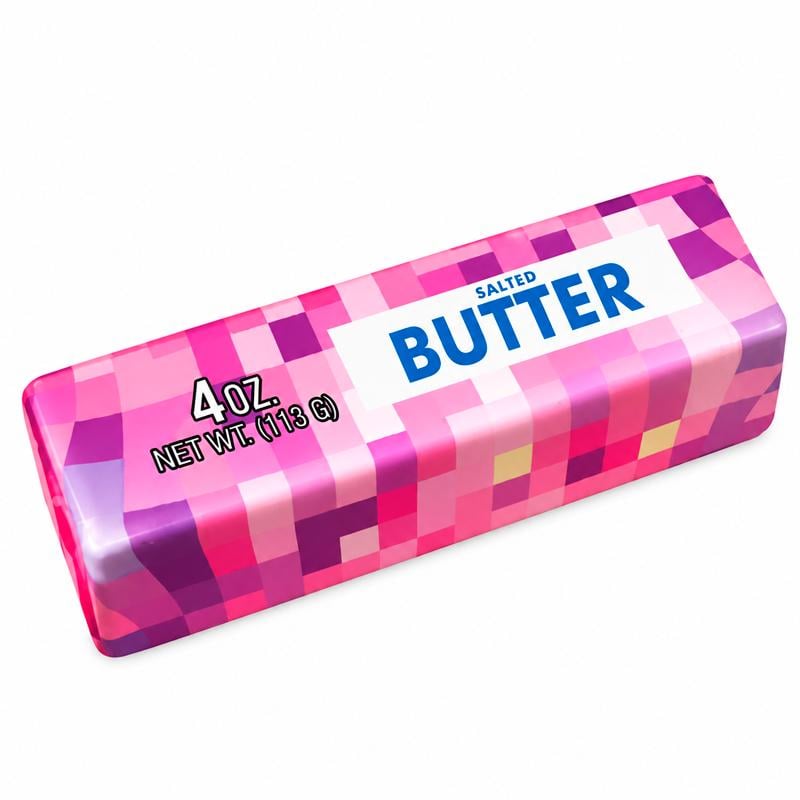 Игрушка-антистресс сквиш для детей Mojang Масло Майнкрафт 13 см Pink (EPC16123M)