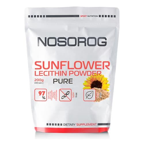 Натуральна добавка Nosorog Sunflower Lecithin Powder 200 г (9290)