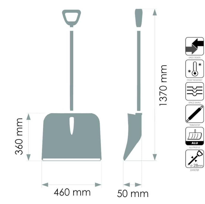 Лопата для чищення снігу MaaN ERGO - фото 5 Лопата для чищення снігу MaaN ERGO - фото 5