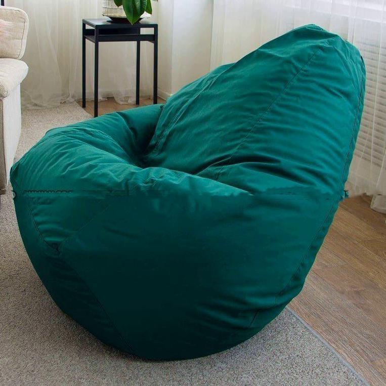 Кресло бескаркасное 90х65 см (69849465-Т) Зеленый - фото 1 Кресло бескаркасное 90х65 см (69849465-Т) Зеленый - фото 1