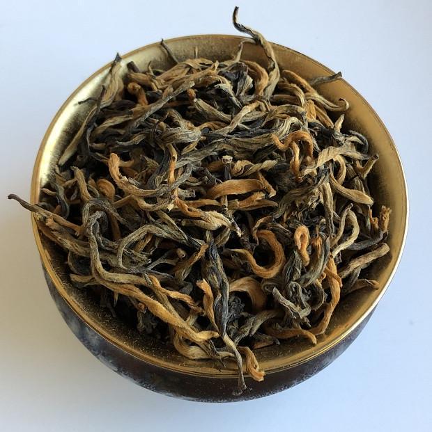 Чай китайский черный Дян Хун Чжэн Ло Золотая улитка 100 г